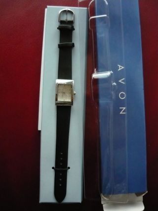 Neue Armbanduhr F Schwarz Quarzuhr Von Avon Uhr Bild