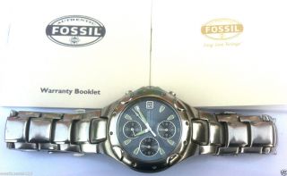 Fossil Blue Speedway Ch - 2310 Uhr: Np 99€,  Ovp,  Neue Batt. ,  Wasserdicht 100m,  Top&rar Bild