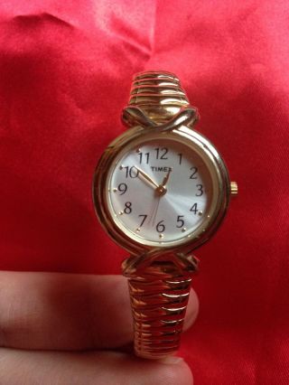 Timex Damen Armbanduhr Gold Neue Batterie Bild
