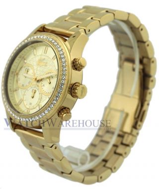 Armbanduhr/chronograph Lacoste 2000835 Charlotte Glitz,  Gold,  Stahl - Bild