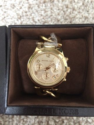 Michael Kors Mk3131 Damenuhr Vergoldet Armbanduhr Uvp 199€ Bild