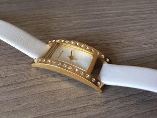 Pilgrim Armbanduhr Uhr Damen Farbe: Weiß U.  Gold,  Ref.  780 - 019 Bild