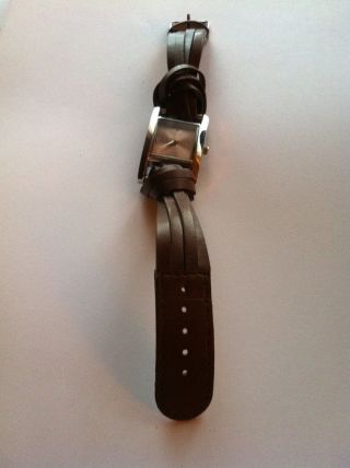 Bergmann Damen - Armbanduhr Lederband Mit Knoten Braun Bild
