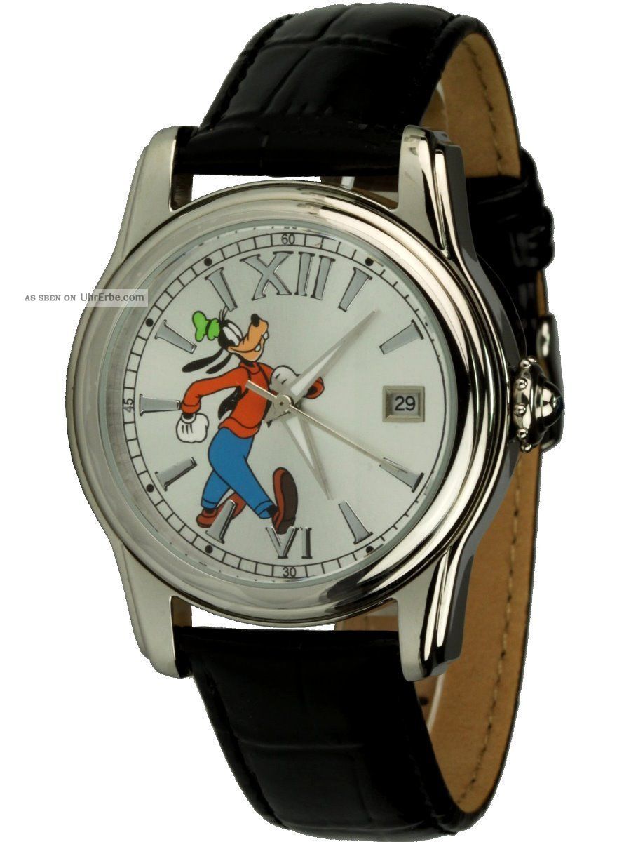 Disney Automatikuhr Mit Goofy Motiv Sammleruhr,  Cartoon,  Ovp Armbanduhren Bild
