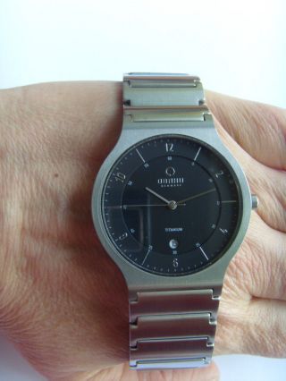 Obaku Harmony Armbanduhr Titan V133gtbst Dänisches Design Mit Datum Bild
