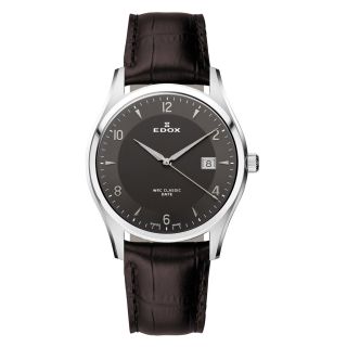 Edox Herren Armbanduhr Wrc Classic 70170 3 Gin Herrenuhr Uhr Leder Bild