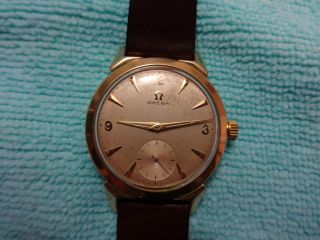 Omega Uhr Swiss Made Gold 1960 - 70 Jahre Bild