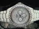 Brand Herren / Bling 1 Reihe Diamant - Uhr Joe Rodeo Jojo Illusion Band Armbanduhren Bild 12