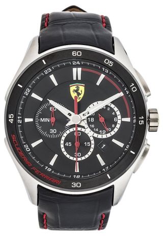 Ferrari Uhr Gran Premio Chronograph Leder Bild