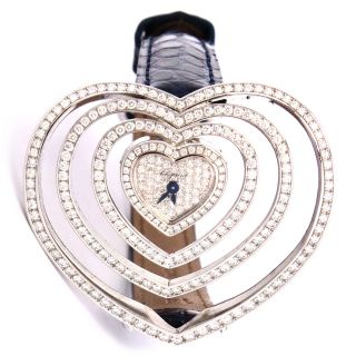 Uhr Chopard 18kt Weißgold Diamant Quartz Herz Armband 13/7172 Bild
