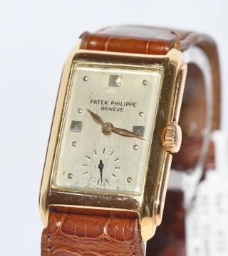 Patek Philippe Wristwatch Ref.  410 18kt Gelbgold Uhr 1934 Stammbuchauszug Bild
