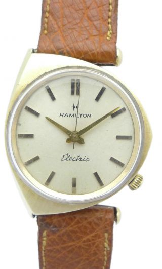 Hamilton Electric DoublÈ Herren - Armbanduhr - Futurisches Design - Ca.  50er Jahren Bild
