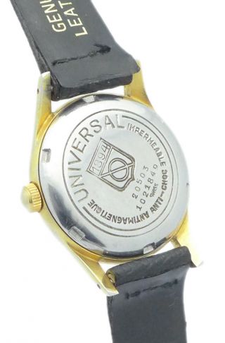 Universal DoublÈ Herren - Armbanduhruhr - Aus Den 1950er Jahren - Mit Zentralsekunde Bild