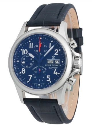 Revue Thommen Airspeed Automatic Day Date Chronograph 17081.  6539 Bild