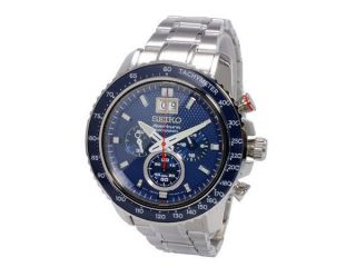 Nagelneu Seiko Sportura Spc135p1 Armbanduhr Blau/edelstahl Chrono WunderschÖn Bild