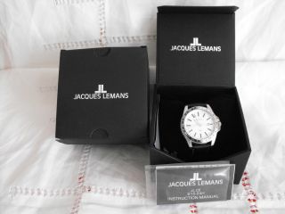 Jacques Lemans Uhr Armbanduhr Unisex Quarz Edelstahl Chronograph Automatic Leder Bild