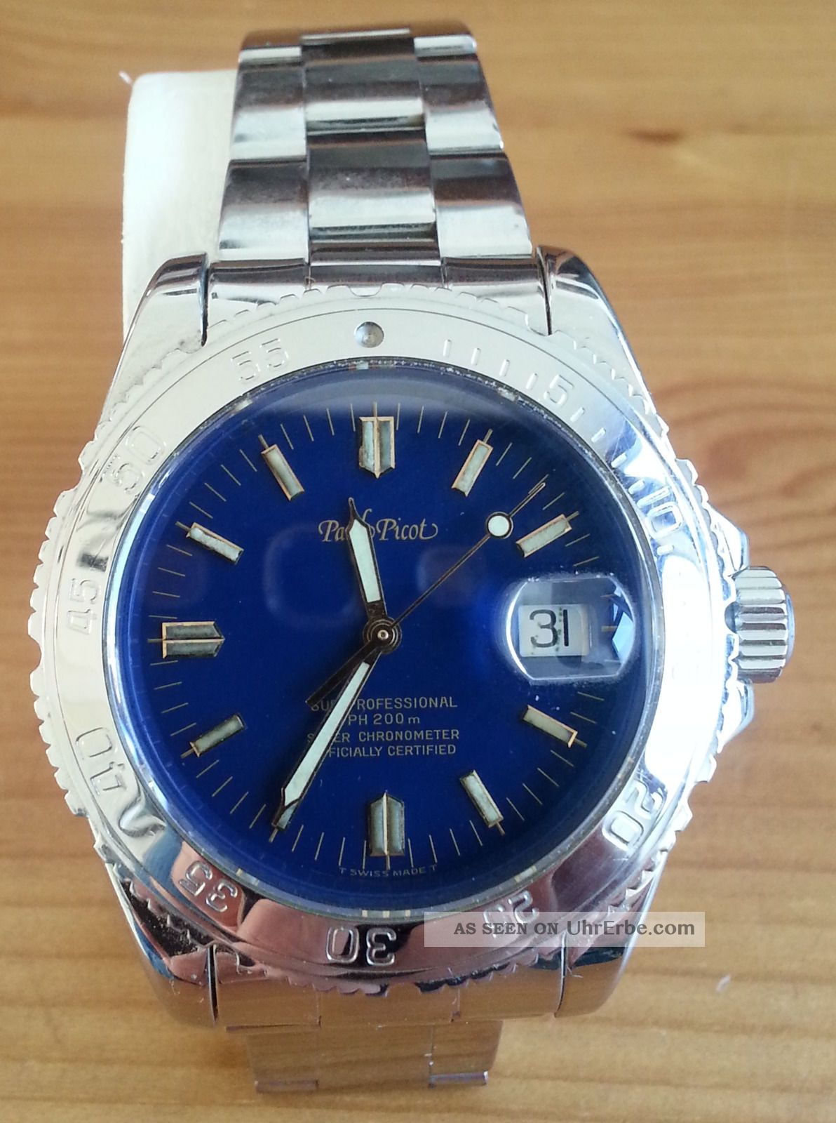 Paul Picot Mariner Ii Chronometer Incl.  Allen Zertifikaten Und Box Armbanduhren Bild