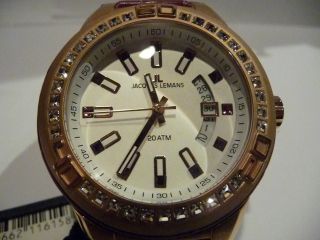 Jacques Lemans Armband Uhr Unisex Miami Analog Quarz Leder 1 - 1776hneu&ungetragen Bild