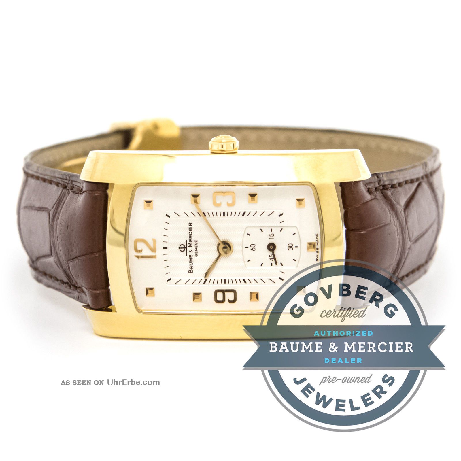 Baume Et Mercier Armbanduhr 18 Karat Gold Quartz Silber Zifferblatt Mv045224 Armbanduhren Bild