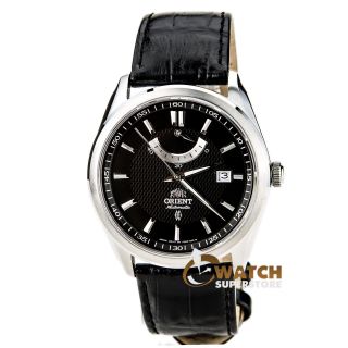Herren Armbanduhr Orient Ffd0f002b Schwarzes Leder Armband Automatisch Vintage Bild