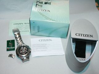 Citizen Promaster Eco Drive Uhr E670 Titan Radio Controlled Titanium Bild
