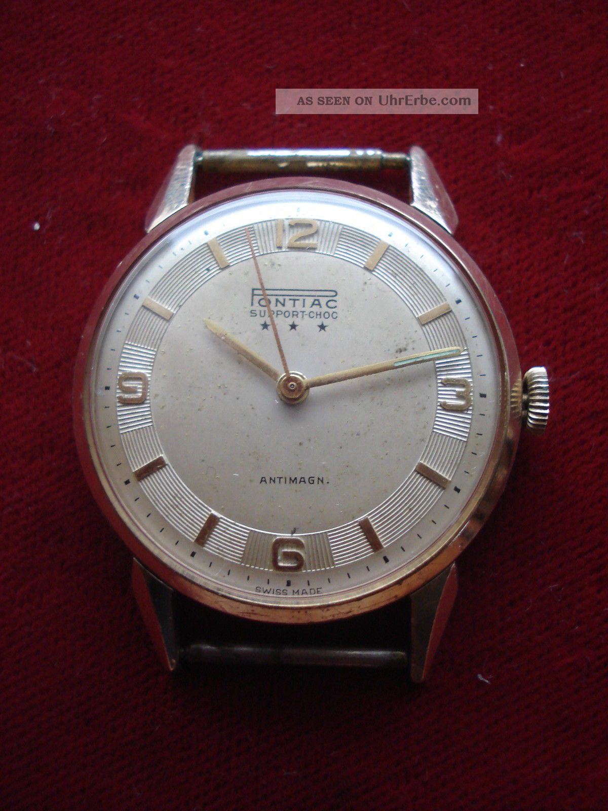 Herrenarmbanduhr,  Pontiac Handaufzug As 1430, Armbanduhren Bild