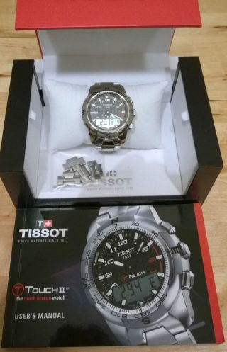 Tissot T - Touch Ii Titanium T0134204420200 Titan Armbanduhr Für Herren Bild