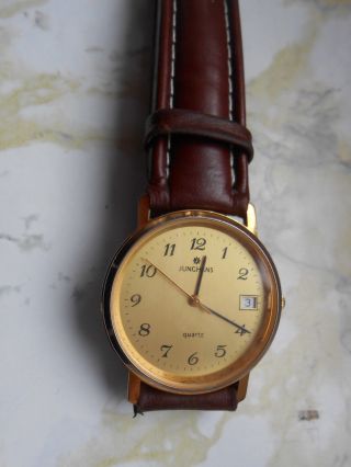 Herren Armbanduhr Uhr Junghans Quarz Edelstahl Bild