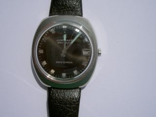 Herren Armbanduhr Junghans Electronic Dato - Chron,  70er Jahre,  Neuwertig Bild