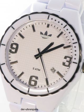 Adidas Herrenuhr / Herren Uhr Kunststoff Datum Cambridge 5atm Adh2592 Bild