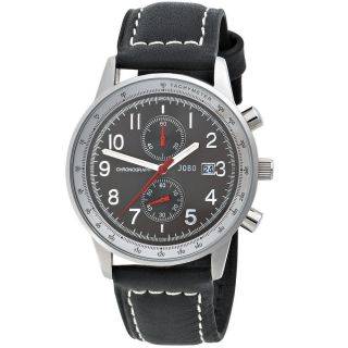 Jobo Herren Uhr Armbanduhr Uhr Quarz Chronograph Edelstahl Armbanduhr J - 37288 Bild