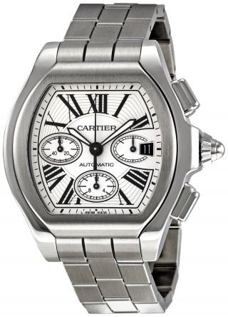 Herren Chronograph Cartier W6206019 Roadster Automatik Edelstahl Armbanduhr Bild