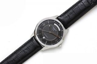 Armbanduhr Herren Tissot T - Klassisch T - One Schwarz Leder T0384301605700 Mit Box Bild