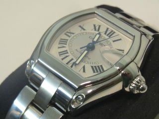 Neuwertige Ungetragene Herren Uhr Cartier Roadster - Edelstahl Automatik / Datum Bild