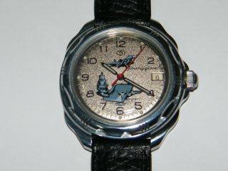 Vostok Komandirski Handaufzug,  Flugzeugträger,  Wrist Watch,  Montre Orologio Bild