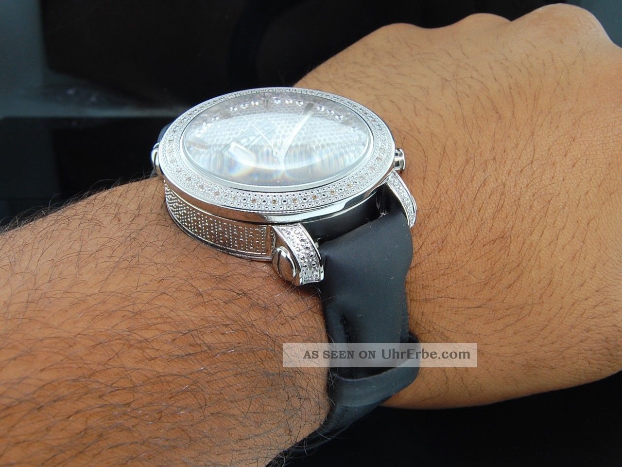 Montre Homme IceHouse Joe Rodeo Cadran Diamant Chiffres Romains Or Blanc - Neuf Sans étiquette