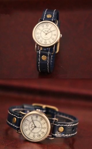 Herren Uhr Damen Armbanduhr Lederarmbanduhr Watch Analog L.  24cm Bild