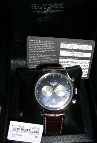 Herren Armband Uhr,  Chronograph,  Elysee Herren Uhr Bild