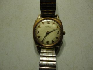 Junghans 17 Jewels Vergoldete Herren Armbanduhr,  Handaufzug. Bild