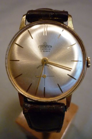 Herrenuhr Cornavin Geneve 17 Rubis Mechanisch Handaufzug Armbanduhr Bild