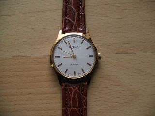 Uhr Sammlung Alte Orex 17 Rubis Mechanisch - Handaufzug Herren Armbanduhr Bild