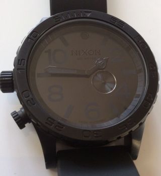 RaritÄt Nicht In Deutschland Zu Kaufen Nixon Uhr 51 - 30 Pu All Black Ungetragen Bild