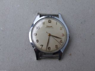 Große Doxa Armbanduhr - Handaufzug - Swiss Made - 40iger O.  50iger Jahre ? Bild