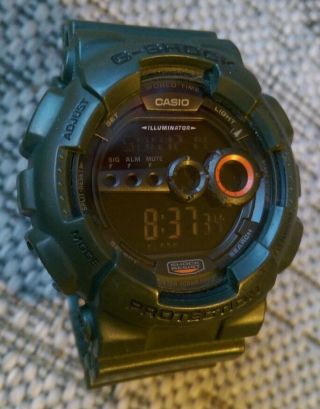 Casio G - Shock Gd - 100ms - 3er Olivgrüne Herrenarmbanduhr Bild