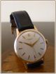 Herrenuhr,  Universal Geneve,  Vintage,  18 Karat Gelbgold,  Handaufzug,  Um 1950/60. Armbanduhren Bild 1