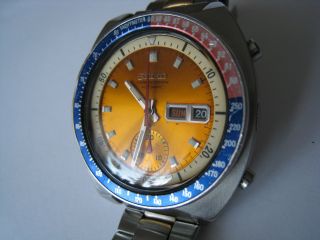 Sehr Schöner Seiko Pepsi Automatic Chronograph Bild