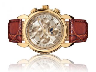 Roebelin & Graef Vergoldete Automatikuhr,  Armbanduhr,  Herrenuhr,  Sehr Rar Bild