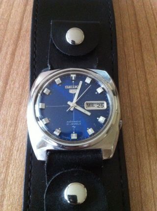 Seiko Armbanduhr Für Herren Mechanisch Automatic Uhr Herrenarmbanduhr Bild