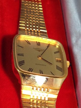 Longines Automatik Uhrwerk Herren Armband Uhr Swiss Made Bild