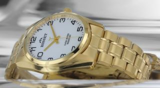 Bisset Bsdd65 Gold Swiss Made W/r 5 Atm Herrenuhr Armbanduhr Bild